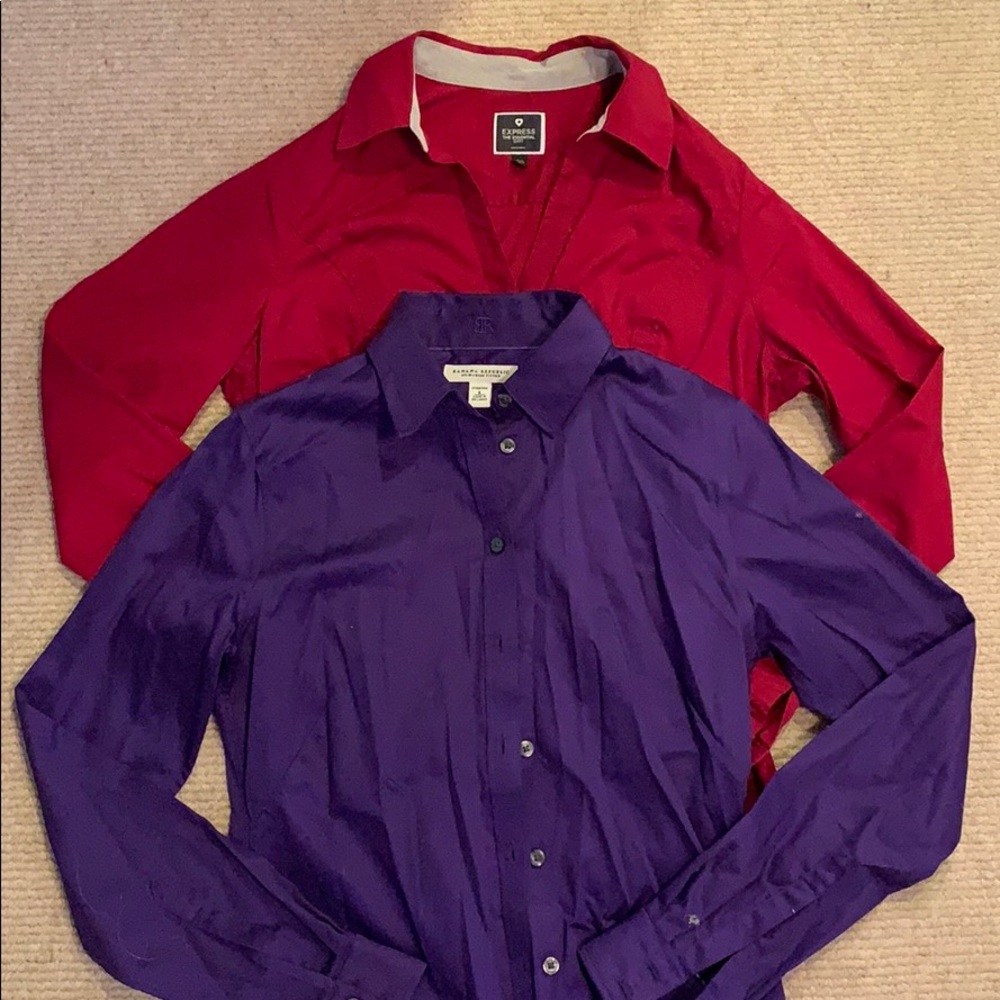 bundle of 2 dress shirts